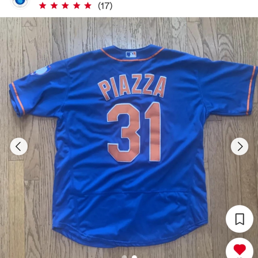 MLB Mike Piazza NY Mets Sz M Jersey